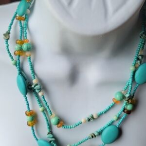 Turquoise Beaded Necklace